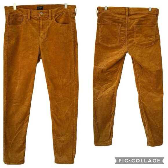 J. Crew Golden Brandy Mid Rise Skinny Corduroy Stretch 5 Pockets Pants Size 29 - Picture 1 of 11